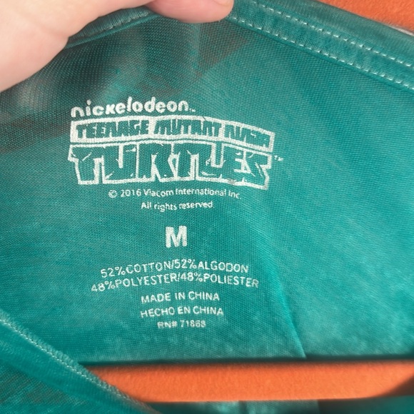 Forever 21 nickelodeon teenage mutant ninja turtles shirt juniors size M green - Picture 5 of 11